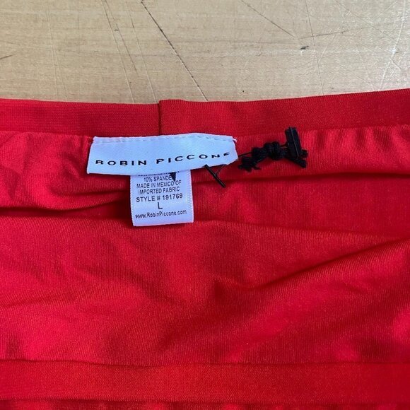 𝅺ROBIN Piccone "Ava" Bikini Bottoms Womens BNWOT Red High Waist - Picture 7 of 9